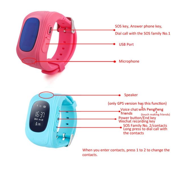 Anti-lost Kids Smart Watch GPS Monitor - Image 2