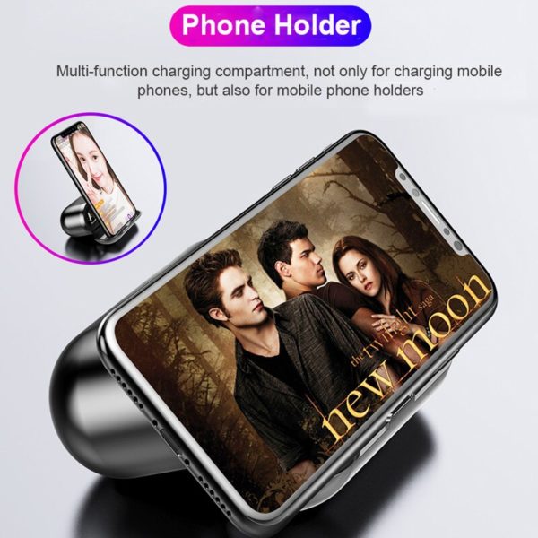 TWS V5.0 Bluetooth Earphone 8D Stereo Wireless Headphones Sport Wireless Earphones with LED 2000 mAh Charging Bin Phone Holder - Image 5