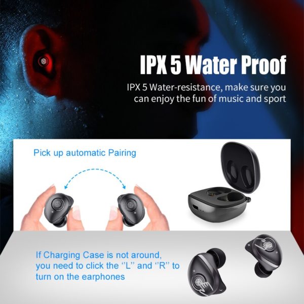 NILLKIN True Wireless Earbuds TWS Bluetooth 5.0 earphone IPX5 Sport Head set stereo Auto Pair 5 Hour Play Charging Case - Image 4