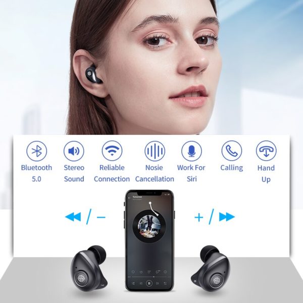 NILLKIN True Wireless Earbuds TWS Bluetooth 5.0 earphone IPX5 Sport Head set stereo Auto Pair 5 Hour Play Charging Case - Image 5