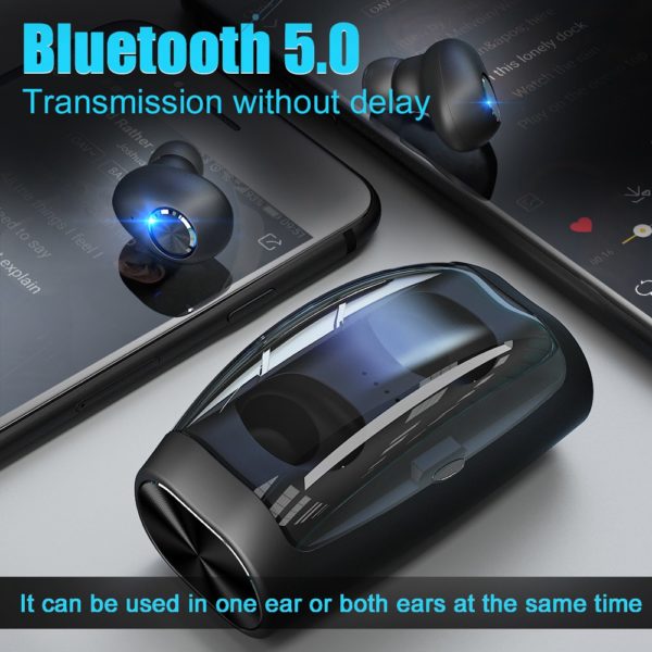 Mini Wireless Bluetooth Noise Cancelling Earbuds TWS Headphones - Image 6