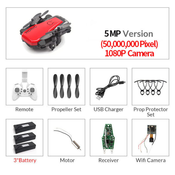 Foldable Mini Drone With Camera HD Quad-RC Quadrocopter - Image 26