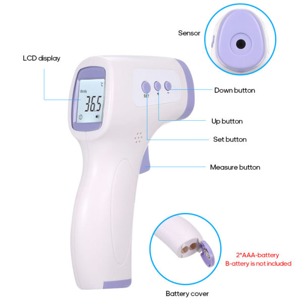 Non-contact Infrared IR Digital temperature gun LCD Display - Image 3