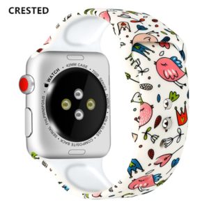 Silicone Strap For Apple Watch band 44 mm 40mm  42mm 38mm