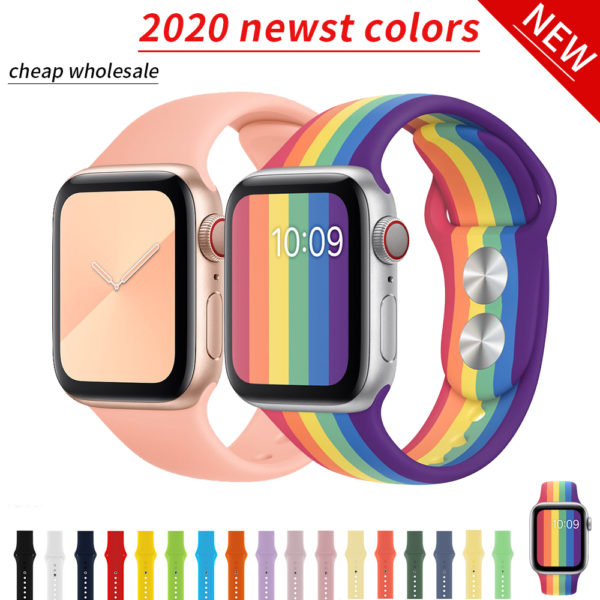 Sport band for apple watch 38mm 44mm 40mm pride band 2020 - Image 35