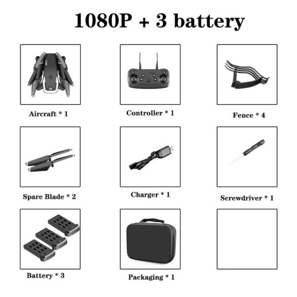 4k HD Wide Angle Camera 1080P WiFi Drone Dual Camera Quadcopter - Image 12