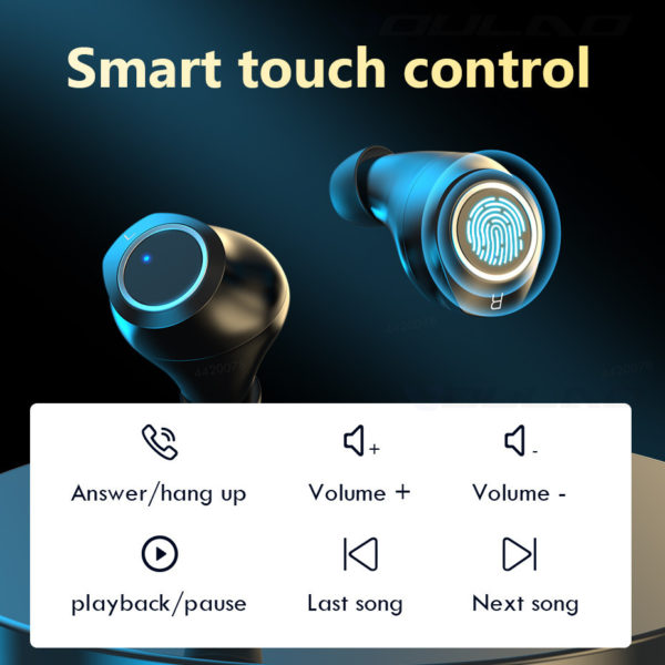 Wireless Bluetooth Earphone 5.0 Stereo Sports Waterproof TWS Wireless Headphone Touch Control Earbuds Headsets With Microphone - Image 2
