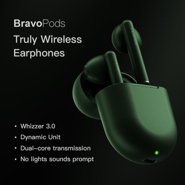 Whizzer B7 TWS BravoPods Wireless in ear earphone Voice control Bluetooth 5.0 Noise reduction Tap Control - Image 2