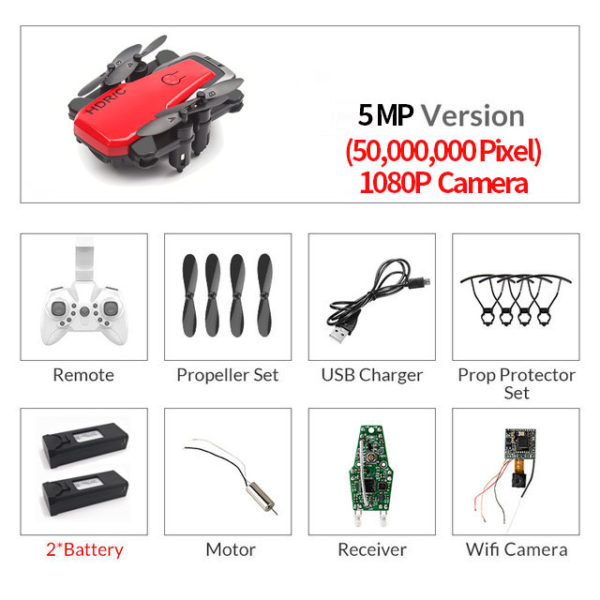 Foldable Mini Drone With Camera HD Quad-RC Quadrocopter - Image 19