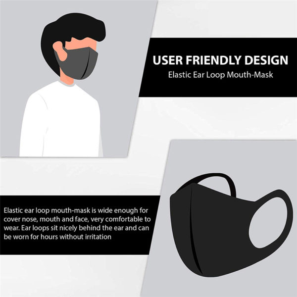 4Pcs Fashion Protective Face Mask Anti Dust Mask Washable Reusable Cotton for Cycling Camping Travel - Image 5