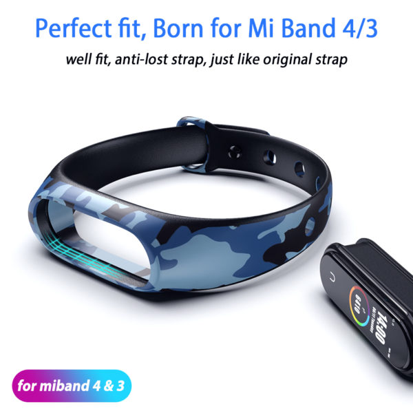 Silicone Bracelet for Xiaomi Mi Band 5 Camouflage - Image 2