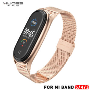 Strap For Xiaomi Mi Band 5 Stainless Steel Metal