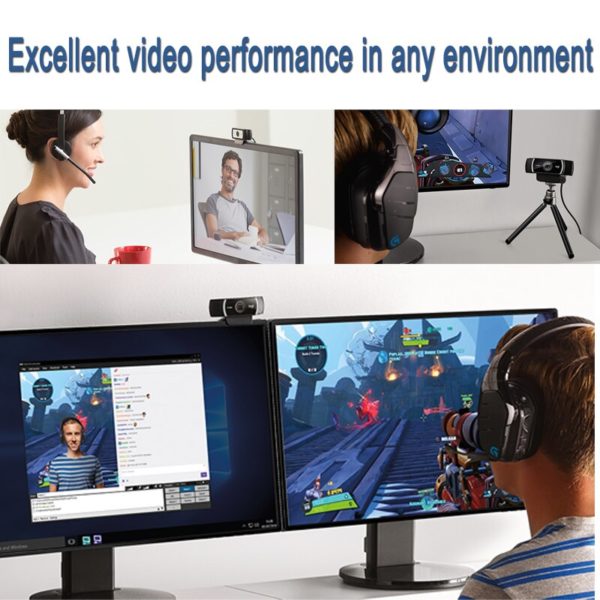 logitech 1080p Web Camera with Built-in HD Microphone