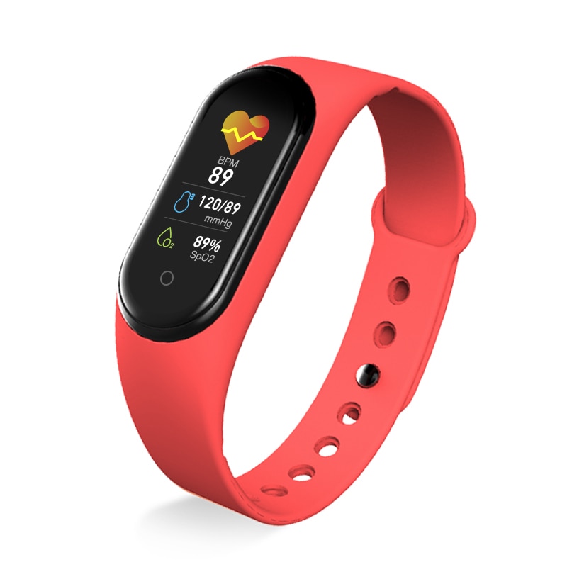 M5 Smart Band Fitness Tracker - Red