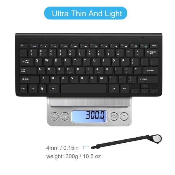 Slim Wireless Keyboard and Mouse 2.4G USB Mini