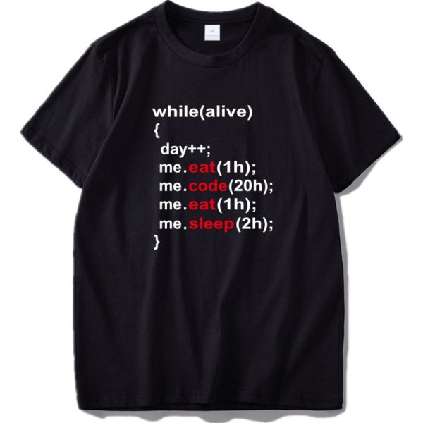 While Alive Programmer T shirt