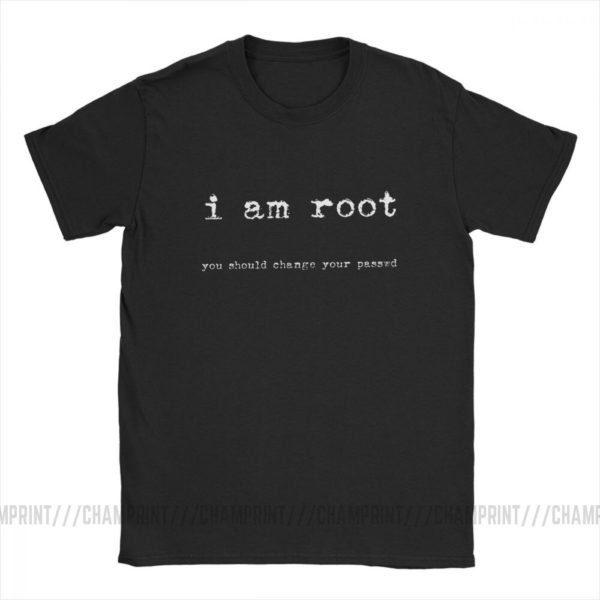 I Am Root T Shirts for Men Cotton