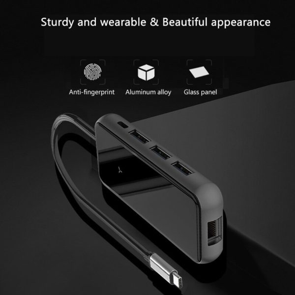 USB-C Laptop Docking Station compatible with Laptop Macbook Pro HP DELL Surface Lenovo Samsung