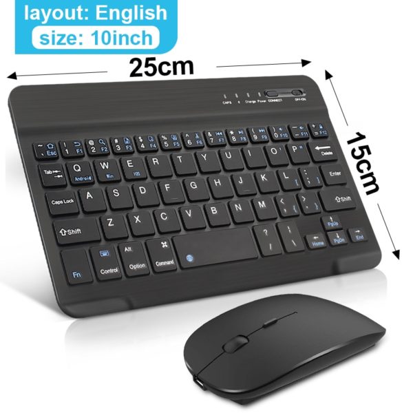Noiseless Rechargeable Wireless Keyboard and Mouse Mini Bluetooth