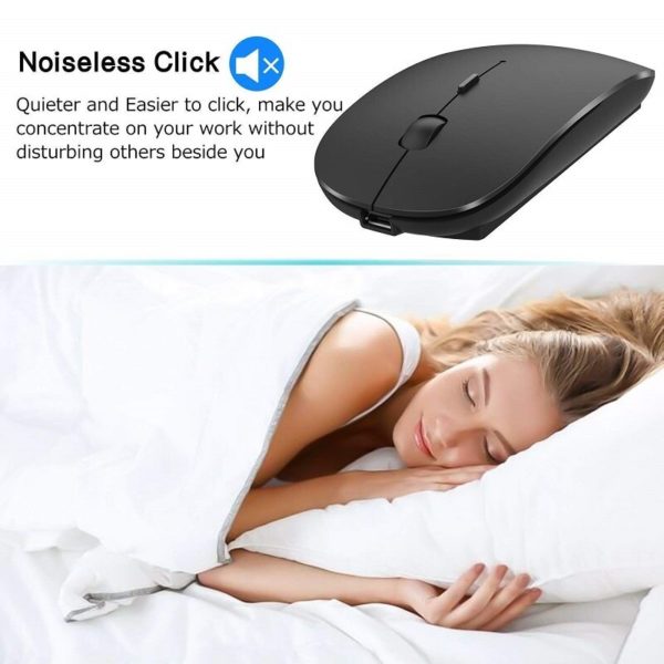 Noiseless Rechargeable Wireless Keyboard and Mouse Mini Bluetooth