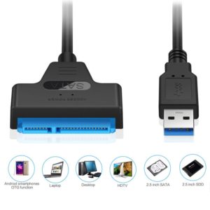 USB 3.0 to SATA3+22pin Hard Disk Cable Adapter