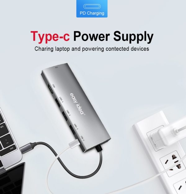 USB C Hub Dock for mobile and PC