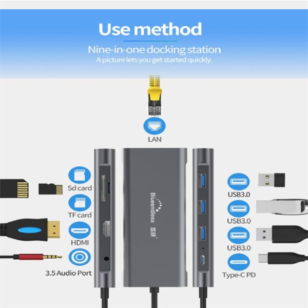 9-In-1 Type-C Docking Station
