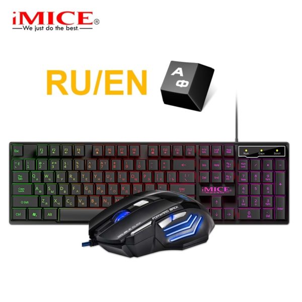 Gaming Keyboard and Mouse Set with RGB