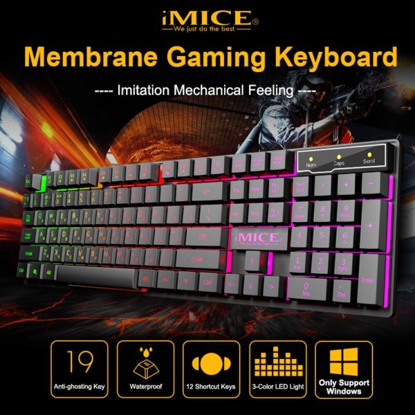 Gaming Keyboard and Mouse Set with RGB