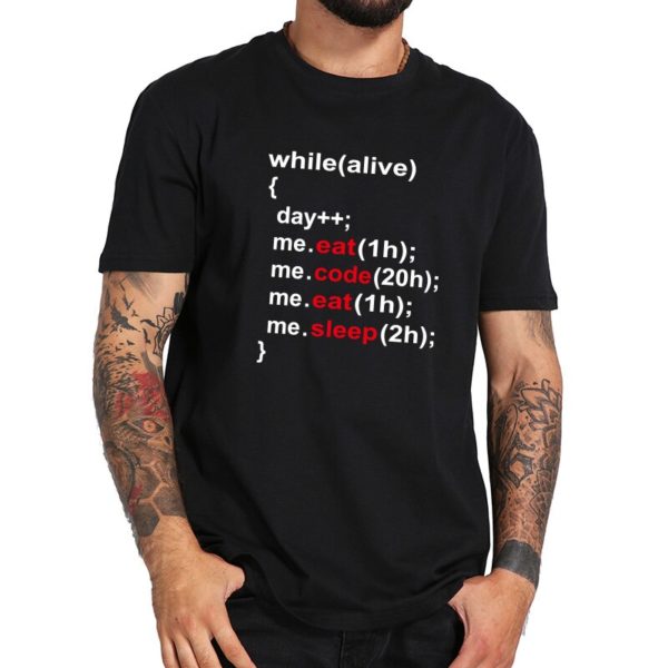 While Alive Programmer T shirt