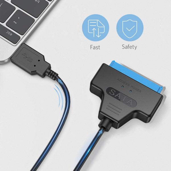 USB 3.0 to SATA3+22pin Hard Disk Cable Adapter