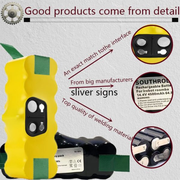 3500/4500mAh Battery for Irobot Roomba 500 600 700 800 900 Series