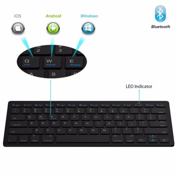 Professional Ultra-slim Wireless Keyboard Bluetooth 3.0
