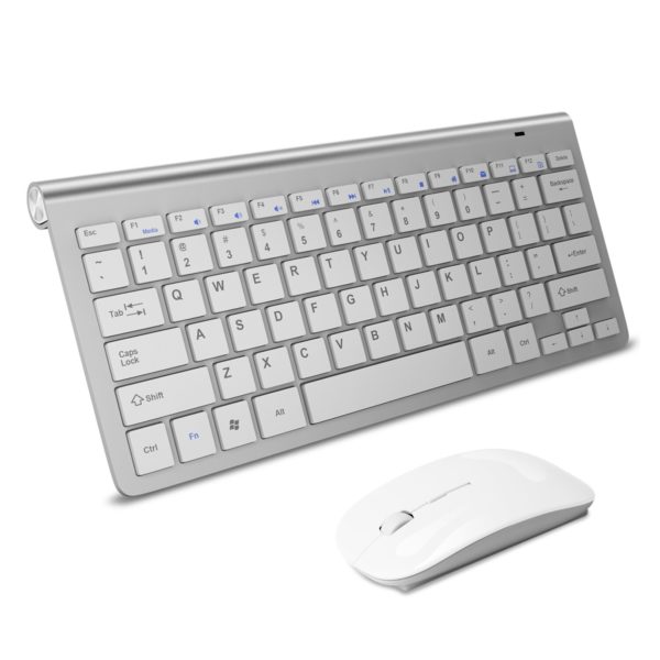 Slim Wireless Keyboard and Mouse 2.4G USB Mini