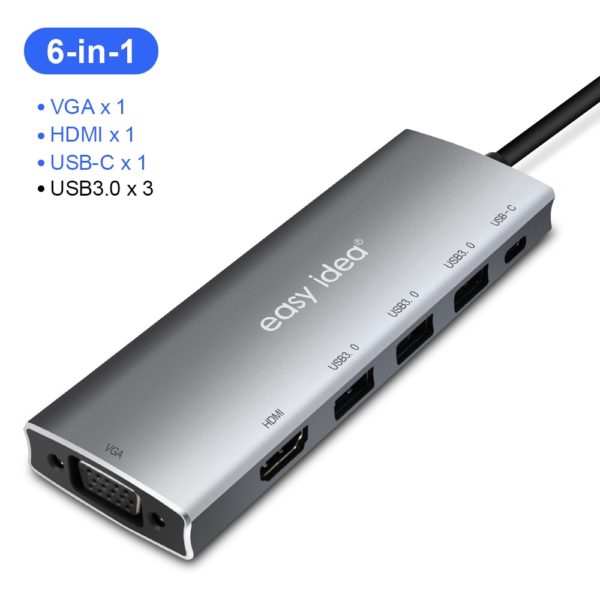 USB C Hub Dock for mobile and PC