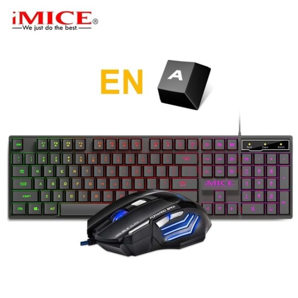 Gaming Keyboard and Mouse Set with RGB