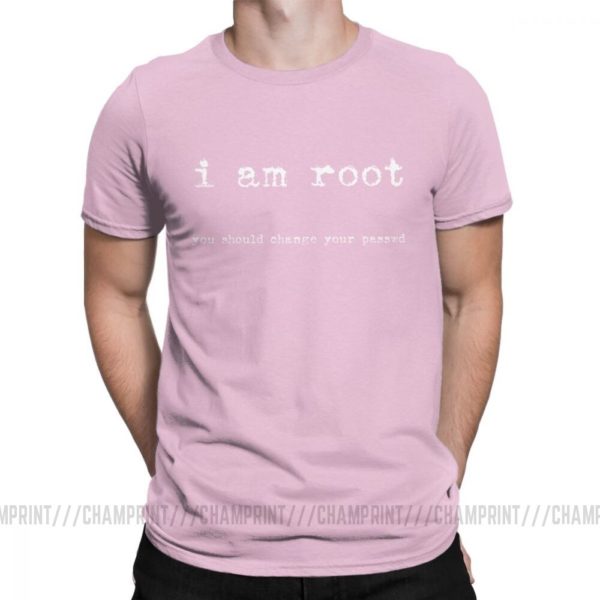 I Am Root T Shirts for Men Cotton