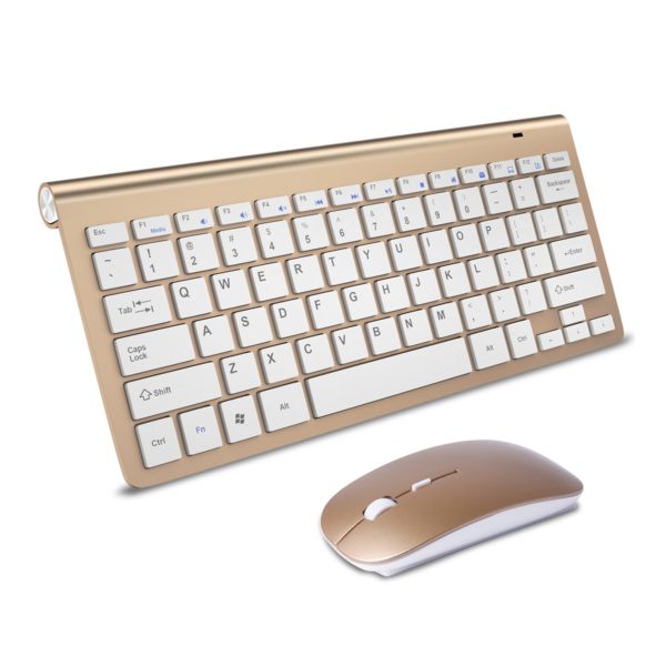 Slim Wireless Keyboard and Mouse 2.4G USB Mini