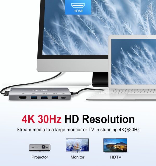 USB C Hub Dock for mobile and PC