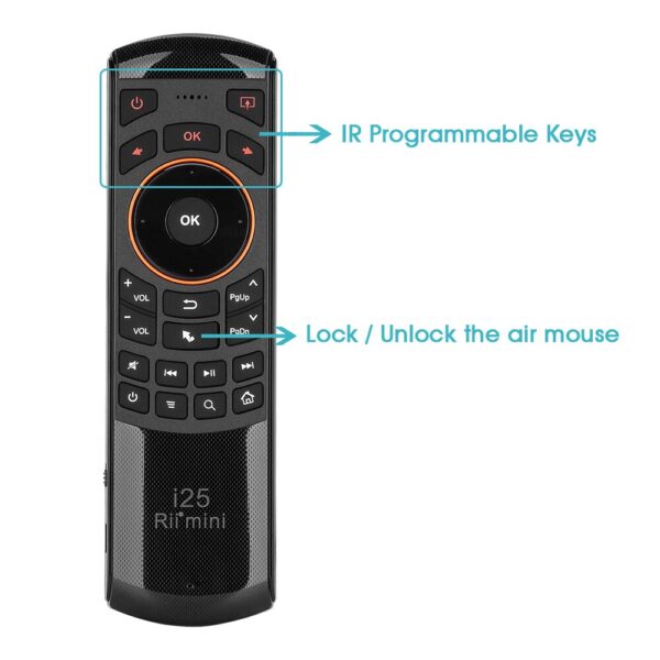 Rii i25 2.4G Mini Wirless Air mouse Keyboard With IR Remote Control