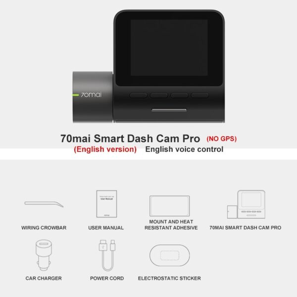 70mai Smart Dash Cam Pro 1944P