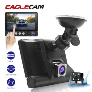 Car DVR 4-Inch Dash Cam 3 Cameras