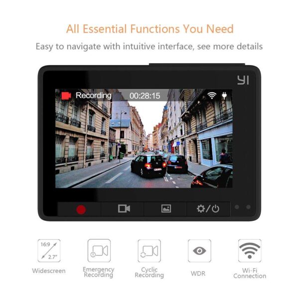 YI Compact CAR Recorder Full HD Dash board Camera