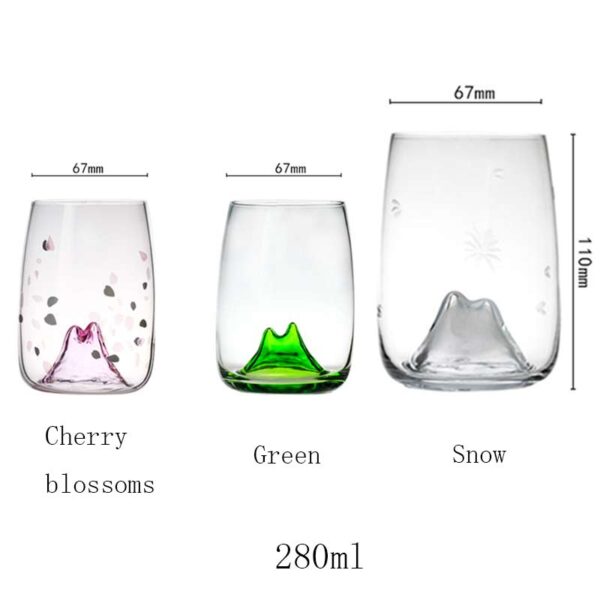 280ml Cherry Blossoms Japanese Crystal Glass