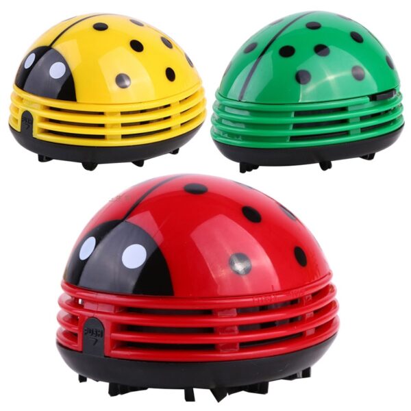 Mini Ladybug Vacuum Cleaner Desktop Coffee Table Dust Collector