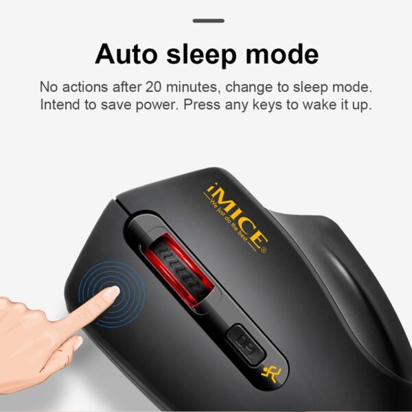 USB Wireless Mouse 2000DPI USB 2.0 - 2.4GHz Ergonomic Mice For Laptop PC Silent Mouse