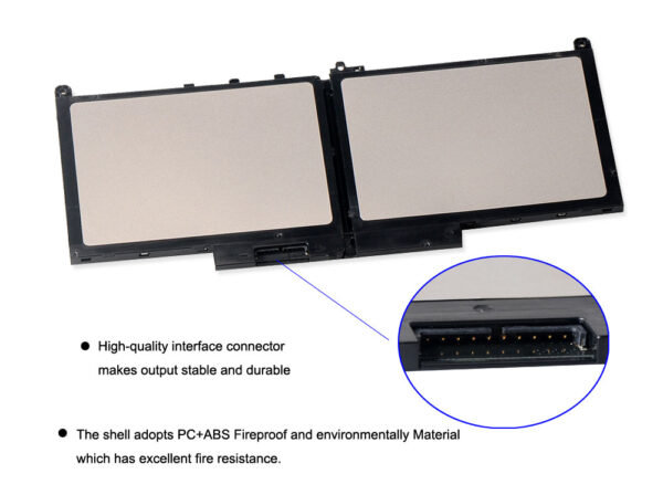 J60J5 Replacement Laptop Battery For Dell Latitude E7270 E7470 J60J5 R1V85 MC34Y 242WD 7.6V 55Wh