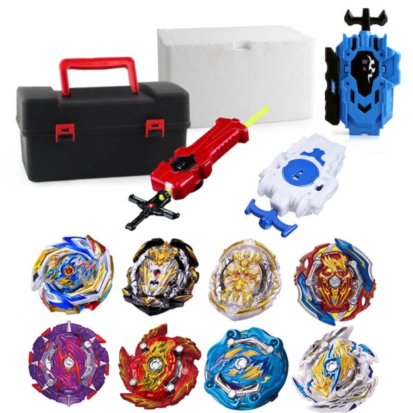 Top Beyblade Burst Bey Blade Toy Metal Funsion Bayblade Set Storage Box With Handle Launcher Plastic Box Toys For Children