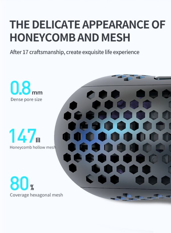 KuWFi 2 in 1 Gaming Mouse Dual Mode 2.4Ghz & Bluetooth 5.0 2400DPI