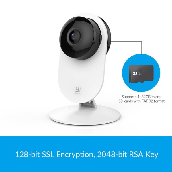 YI Home Camera 1080p Baby Monitor Human Detection Security Surveillance Night Vision Cloud International version (US/EU)